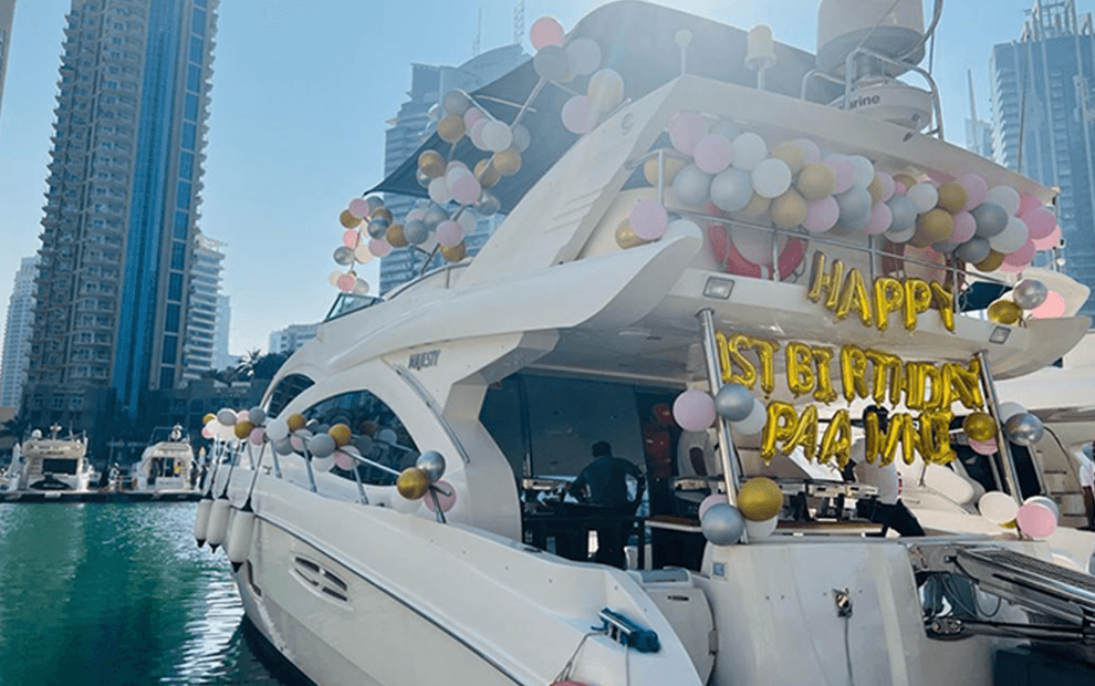 Yacht celebration party